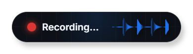 WaveScribe mini mode while recording